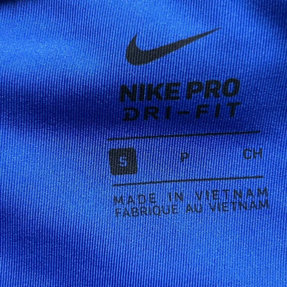 Nike Athletic Shorts Womens Size S Blue Dri-Fit Pro Compression Yoga Gym Workout